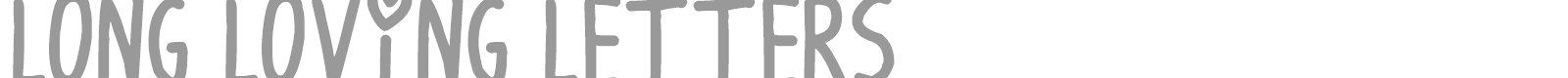 Long Loving Letters font preview
